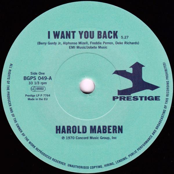 Funk Inc., Harold Mabern - I Want You Back / Sister Janie