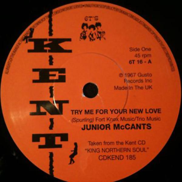 Garland Green, Junior McCants - Try Me For Your New Love / Come Through Me