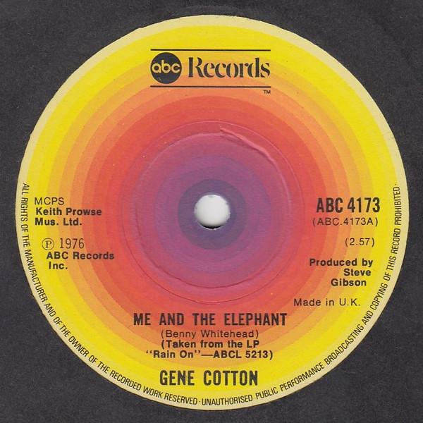 Gene Cotton - Me And The Elephant
