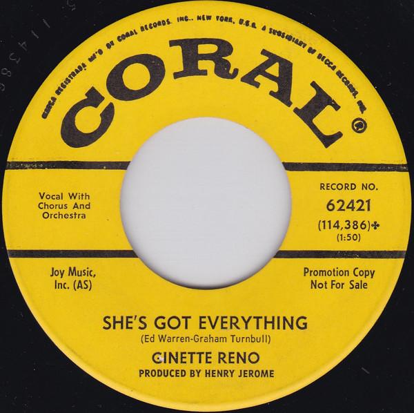 Ginette Reno - She's Got Everything / Put Me In The Picture