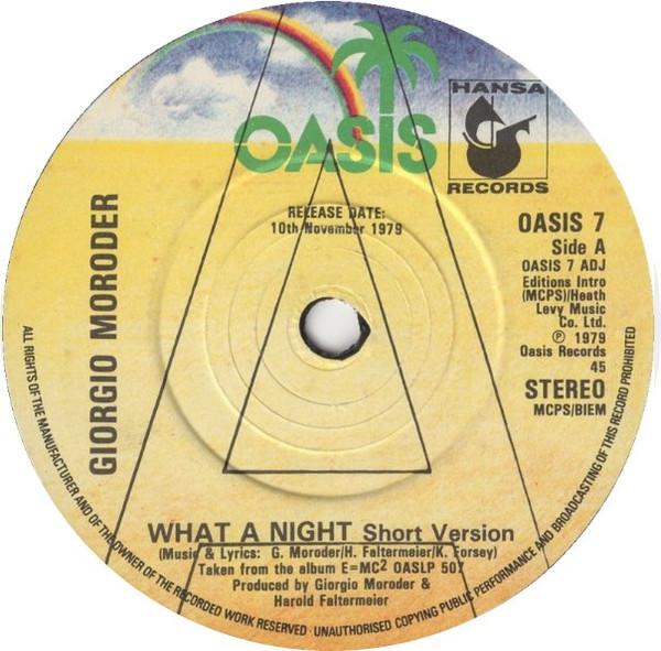 Giorgio Moroder - What A Night / What A Night (Short Version)