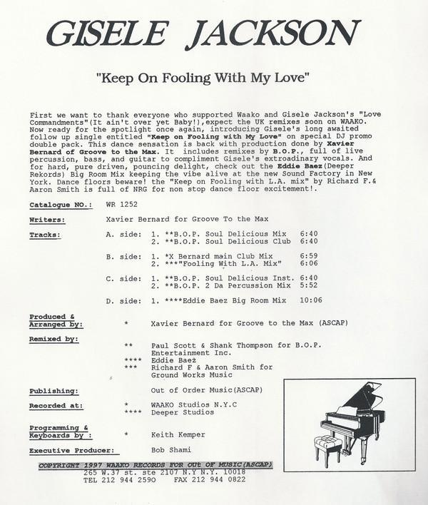 Gisele Jackson - Fooling With My Love