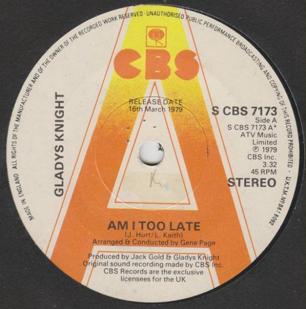 Gladys Knight - Am I Too Late