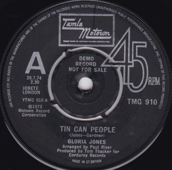 Gloria Jones - Tin Can People