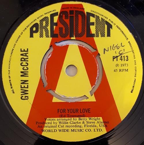 Gwen McCrae - For Your Love / Your Love