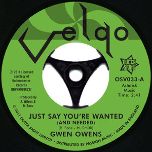 Gwen Owens - Just Say You're Wanted (And Needed)