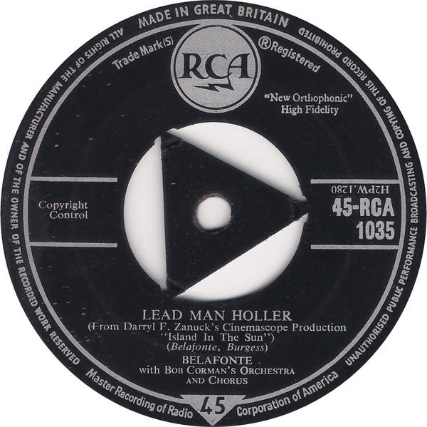 Harry Belafonte, Bob Corman's Orchestra - Lead Man Holler