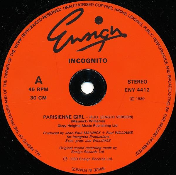 Incognito - Parisienne Girl