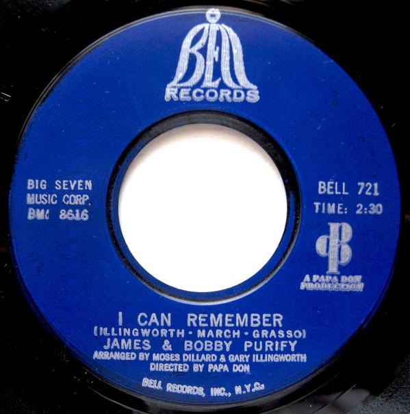 James & Bobby Purify - I Can Remember / I Was Born To Lose Out