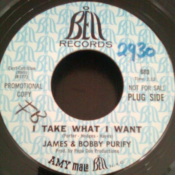 James & Bobby Purify - I Take What I Want / Sixteen Tons