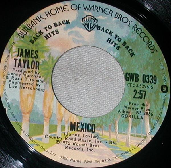 James Taylor (2) - Mexico / How Sweet It Is To Be Loved By You