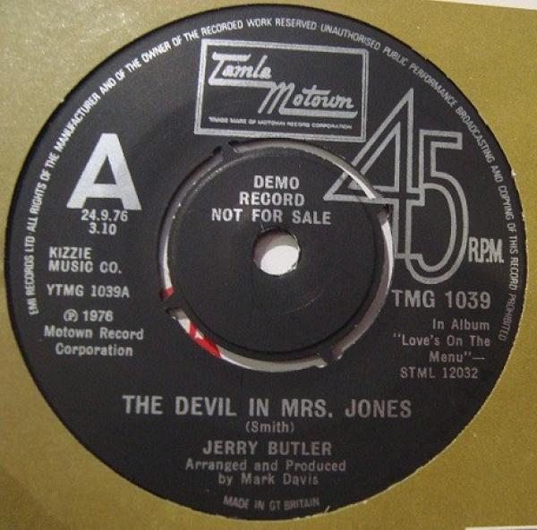 Jerry Butler - The Devil In Mrs. Jones