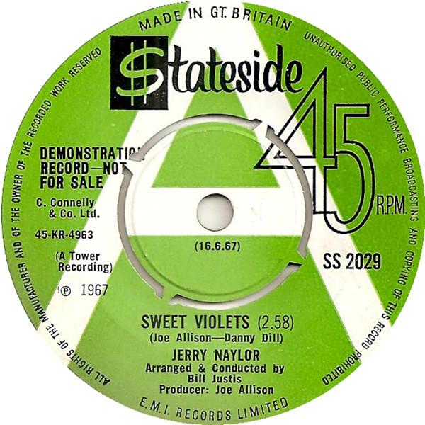 Jerry Naylor - Sweet Violets / Temptation Leads Me