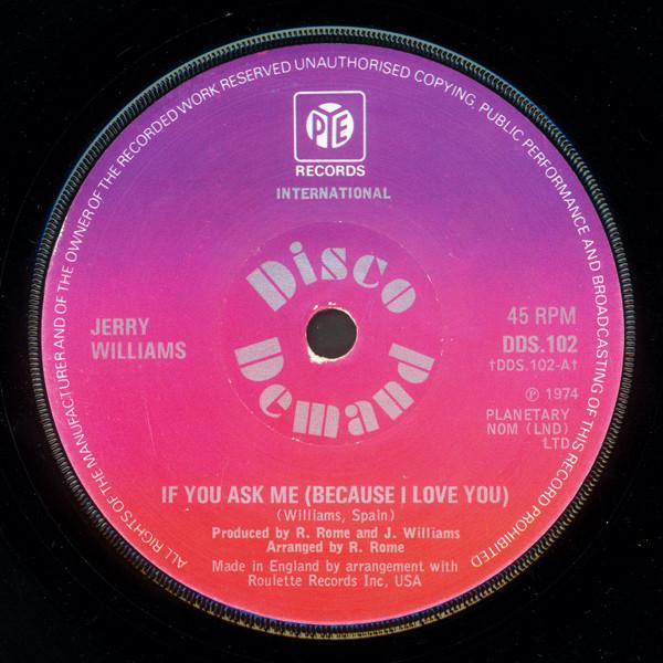 Jerry Williams Jr. - If You Ask Me (Because I Love You)