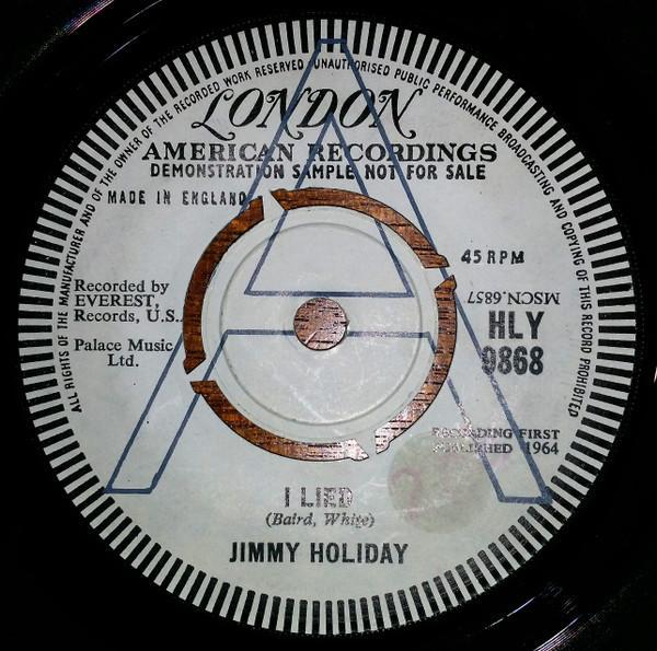 Jimmy Holiday - I Lied / Alison