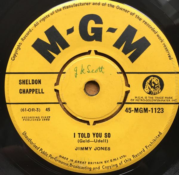 Jimmy Jones - I Told You So