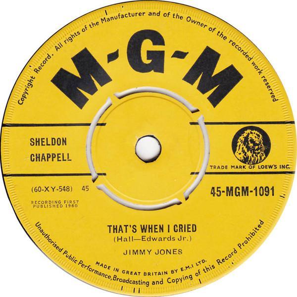 Jimmy Jones - That's When I Cried