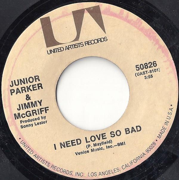 Jimmy McGriff, Little Junior Parker - I Need Love So Bad