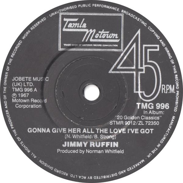 Jimmy Ruffin - Gonna Give Her All The Love I've Got / I've Passed This Way Before