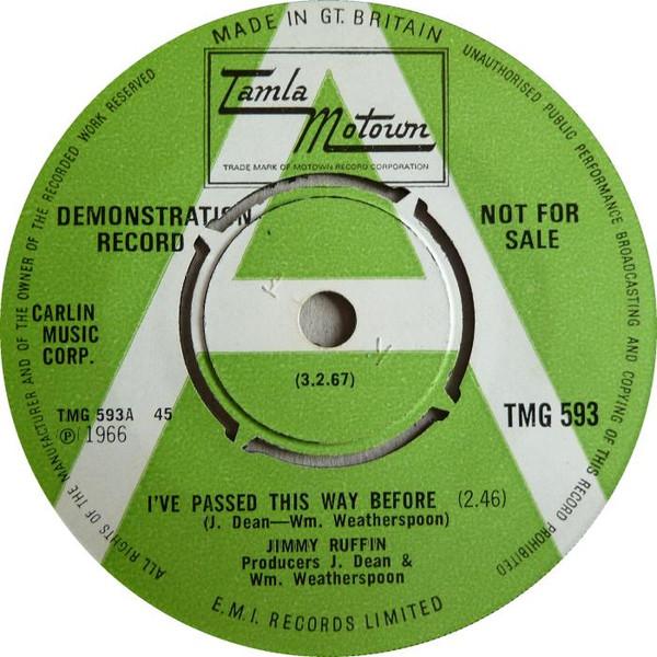 Jimmy Ruffin - I've Passed This Way Before / Tomorrow's Tears
