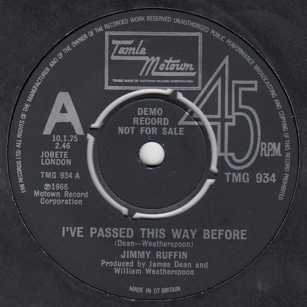 Jimmy Ruffin - I've Passed This Way Before