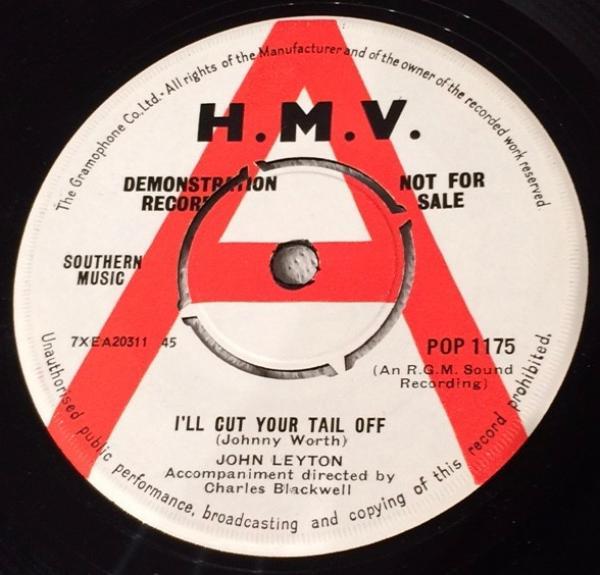 John Leyton - I'll Cut Your Tail Off