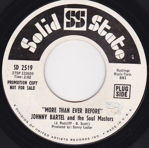 Johnny Bartel And The Soul Masters - More Than Ever Before