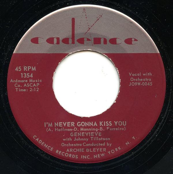 Johnny Tillotson, Geneviève - I'm Never Gonna Kiss You / Cherie, Cherie