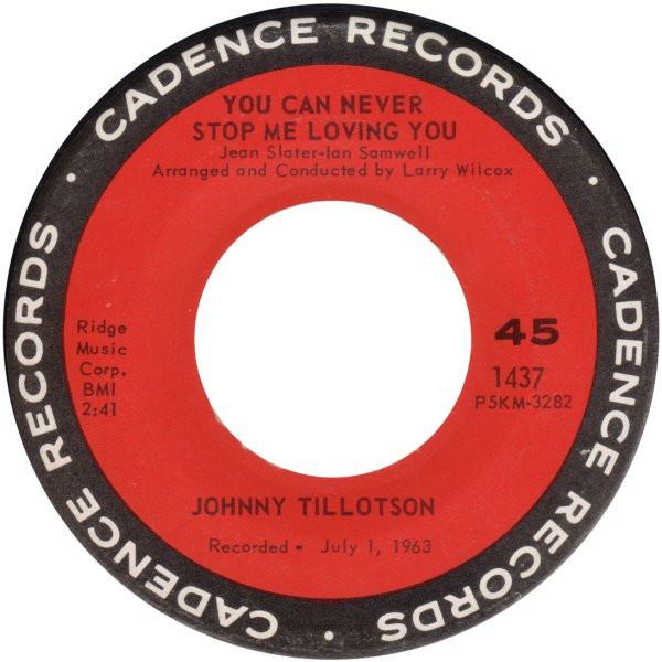 Johnny Tillotson - You Can Never Stop Me Loving You / Judy, Judy, Judy
