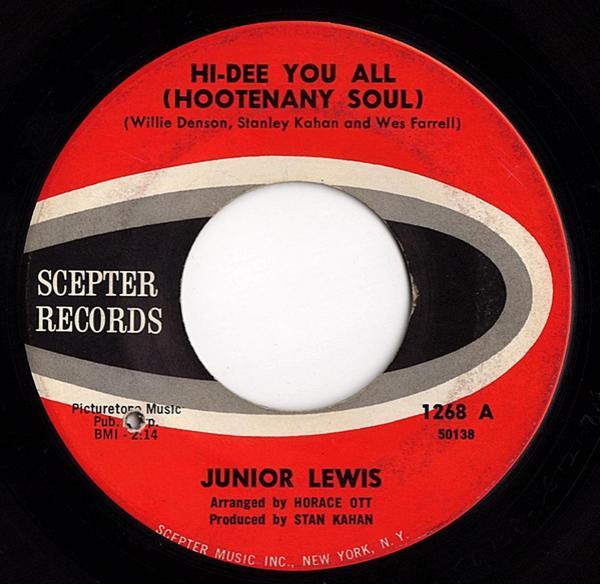 Junior Lewis  - Hi-Dee You All (Hootenany Soul) / Where Do I Go From Here