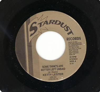 Ketty Lester - Some Things Are Better Left Unsaid