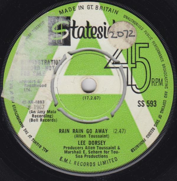 Lee Dorsey - Rain Rain Go Away