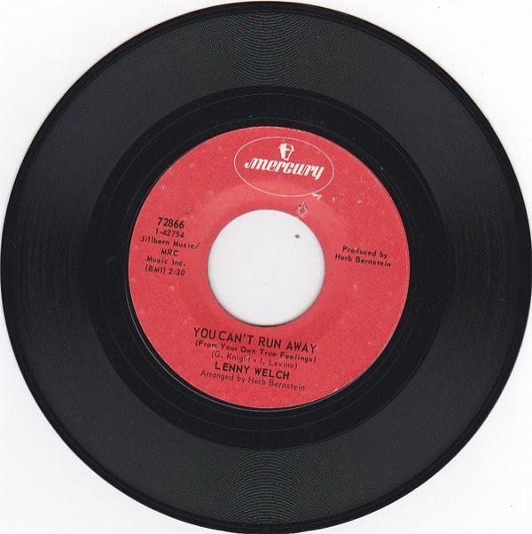 Lenny Welch - You Can't Run Away / Halfway To Your Arms