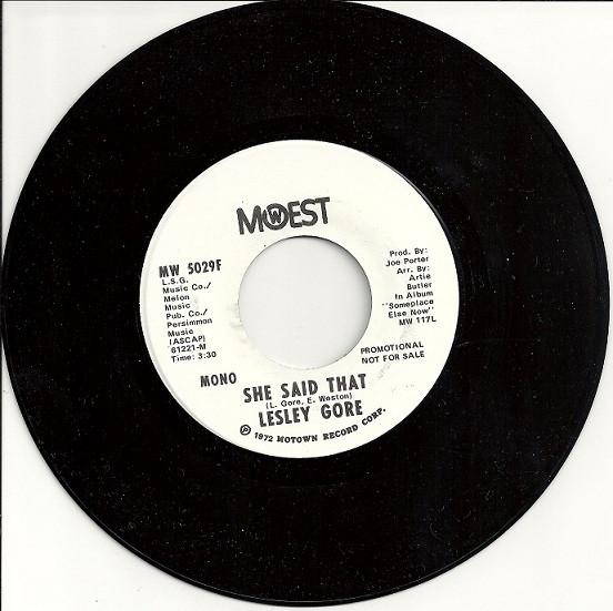 Lesley Gore - She Said That