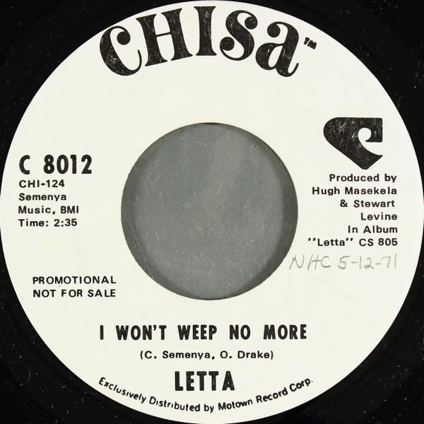 Letta Mbulu - I Won't Weep No More / You Touched Me