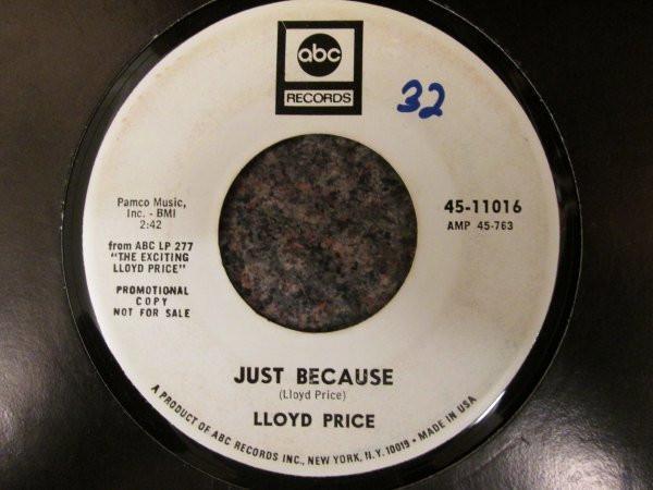 Lloyd Price - Just Because / Personality