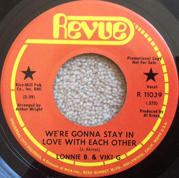 Lonnie B. , Viki G. - We’re Gonna Stay In Love With Each Other