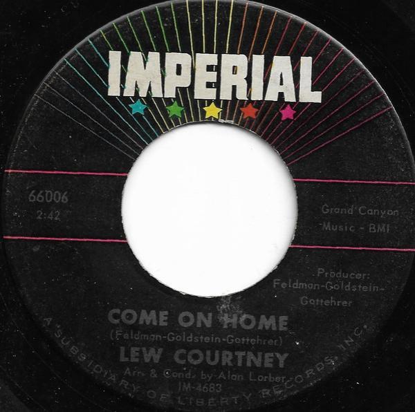 Lou Courtney - Come On Home / The Man With The Cigar
