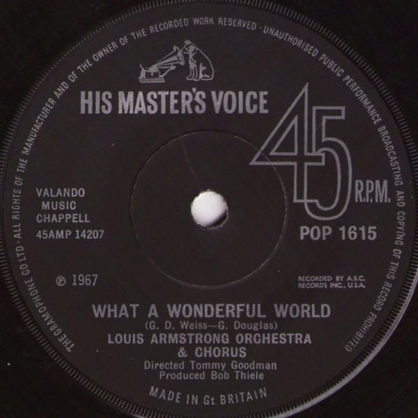 Louis Armstrong And His All-Stars, Louis Armstrong Orchestra & Chorus - What A Wonderful World / Cabaret