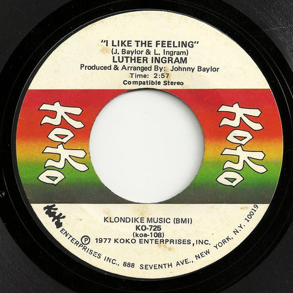 Luther Ingram - I Like The Feeling