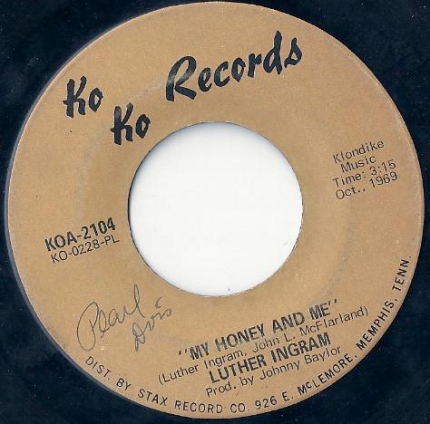 Luther Ingram - My Honey And Me / I Can't Stop