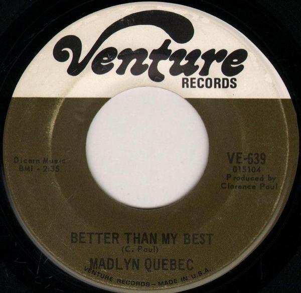Madelyn Quebec - Better Than My Best / The Love I've Been Looking For