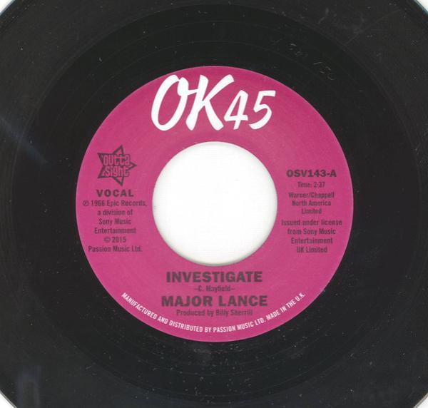 Major Lance - Investigate / It's The Beat