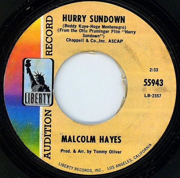 Malcolm Hayes - Hurry Sundown / It's Not Easy