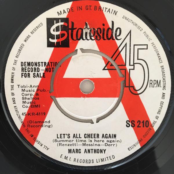 Marc Anthony (6) - Let's All Cheer Again / Why Do I Love You