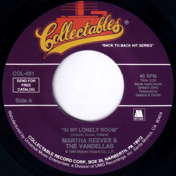 Martha Reeves & The Vandellas - In My Lonely Room / Dancing In The Street