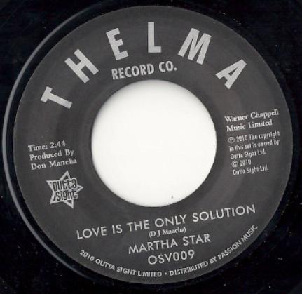 Martha Starr - Love Is The Only Solution / No Part Time Love For Me