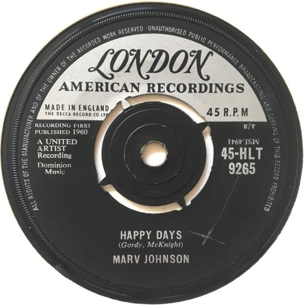 Marv Johnson - Happy Days / Baby, Baby