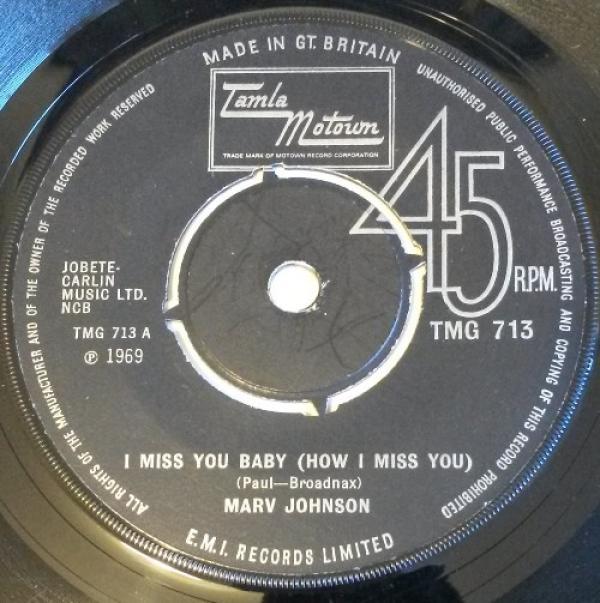 Marv Johnson - I Miss You Baby (How I Miss You)