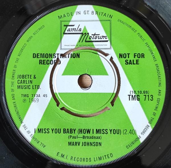 Marv Johnson - I Miss You Baby (How I Miss You)